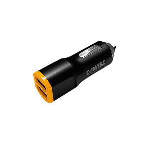 Mini carregador USB veicular - 2 portas 2.1 Amp