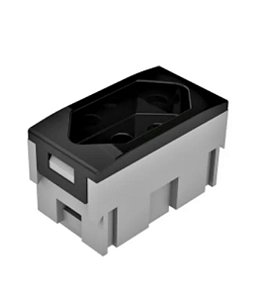 Modulo Tomada 10A 3P Dutotec - Preto