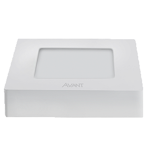 Painel LED 6w Quadrada Branco Frio Sobrepor Avant