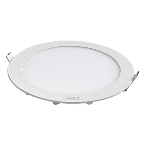 Painel LED 6w Redonda Branco Frio Embutir Avant