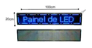 Painel P10 Azul 100x20cm
