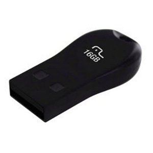 Pen Drive Multilaser 16GB. PD771 Mini Preto