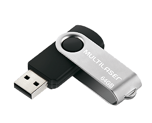 Pen drive Twist Multilaser 64 gb