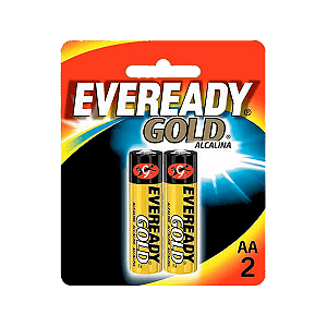Pilhas Gold Eveready AA C/2
