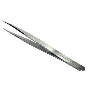 Pinça de Ponta Reta de Aço Inox Hikari HK-11