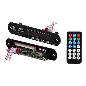 Placa MP3 USB – sem Bluetooth