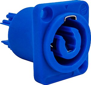 Plug Conector Macho Powercon Painel Linha Azul