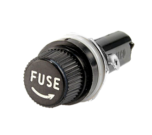 Porta Fusível de Vidro Rosca Grande 6x30mm