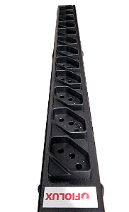 Régua Extensora com Entrada 12 Tomadas Fiolux