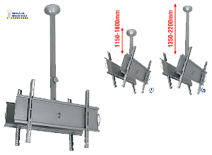 Suporte p/TV LCD/LED/Plasma Teto 32 a 52 Multivisão Sky Pro Duo