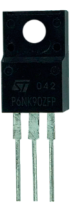 Transistor P 6NK90 ZED Isolado