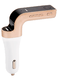 Transmissor Digital FM Veicular sem Fio com Bluetooth e USB