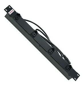 Régua para Rack 19" Fiolux com 4 Tomadas 10A
