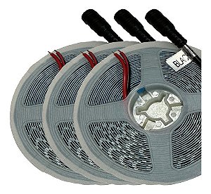 Fita Led 2835 (3 Fitas) 120leds 5metros  Branco Quente Ip20