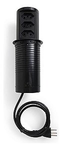 Torre Tomada Automática Slim 3 Tomadas 10a Nacional - Preto