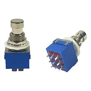 CHAVE PEDAL GUITARRA ON-ON 9P SOLDA PBS24302PA