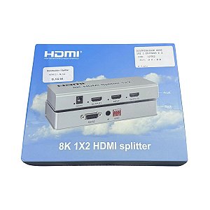 Distribuidor / Splitter HDMI 2.1 8k 1x2 EL102 8k