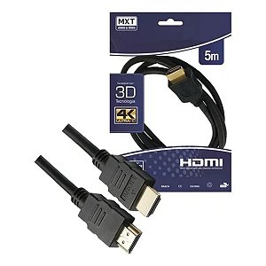 Cabo HDMI 2.0 4K Ultra HD 3D 5M com Filtro MXT
