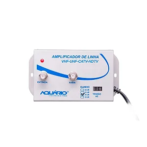 Amplificador de Linha de TV 30dB AL-30 Aquario