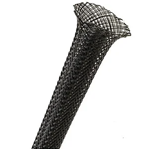 Malha de Nylon Expansível 19mm BSPET 19,0 Black "Valor por metro"