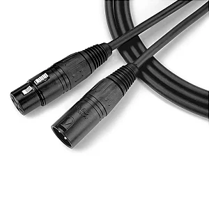 Cabo de Microfone Ninja LW B XLR Macho x XLR Fêmea 9,15m Santo Angelo