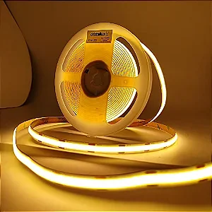 Fita LED 12V 480 LEDs COB Branco Frio IP65 5 Metros COB