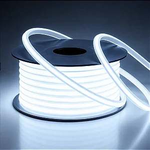 Fita LED Neon COB Branco Frio 220V 1 Metro