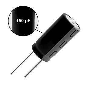 Capacitor Eletrolitico Epcos 150uF 63V 10x12.5mm