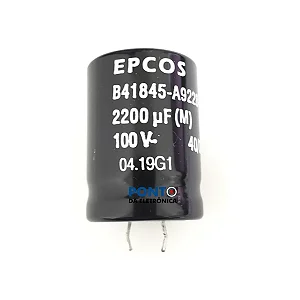 Capacitor Eletrolitico Epcos B41845A92228MO 2200uF 100V