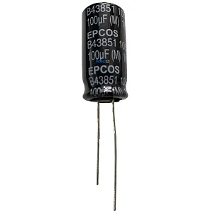 Capacitor Eletrolitico Epcos B43851 100uF 160V 16x25mm