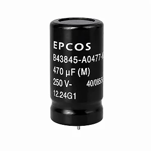 Capacitor Eletrolitico Epcos B43845A0477M0 470uF 250V