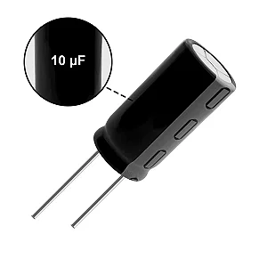 Capacitor Eletrolitico Epcos 10uF 100V 6,3x11mm