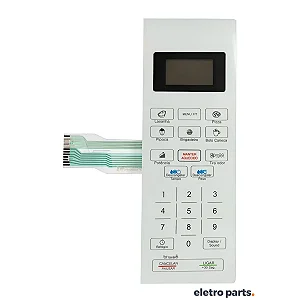 Membrana Microondas Philco PMO 28 BB Branca 25,4x8,4cm