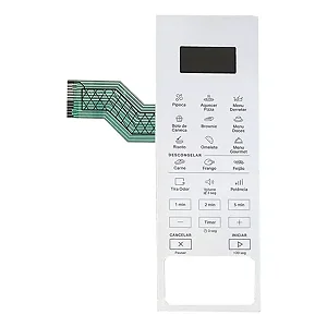 Membrana Micro-ondas Brastemp BMS 46 AB Branca Sem Relevo
