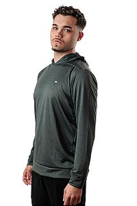 Camisa Especial Dry Fit Masculina Manga Longa com Capuz