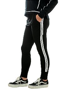 Calça Jog Moletinho com Listra