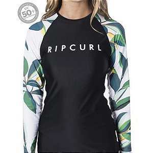 Camiseta de Lycra Blanco Bay Relaxed Feminina - Rip Curl