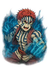🔥 Camisa Akaza – Coleção Demon Slayer