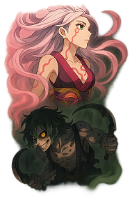 🔥 Camisa Daki & Gyutaro – Coleção Demon Slayer