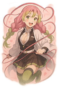 💖🌸 Camisa Mitsuri Kanroji – Coleção Demon Slayer
