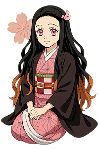 🌸✨ Camisa Nezuko Sentada – Coleção Demon Slayer