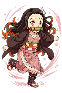 🌸✨ Camisa Nezuko Correndo – Coleção Demon Slayer