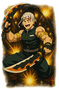 💥💎 Camisa Tengen Uzui – Coleção Demon Slayer