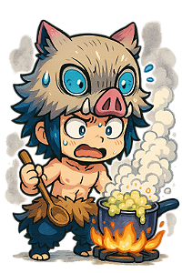 🍳 Inosuke Cozinheiro – Coleção Chibi