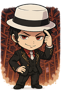 🎩 Muzan Jackson no Castelo – Coleção Chibi