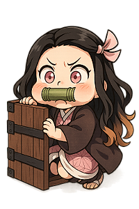 💖 Nezuko Chibi Divertida – Coleção Chibi