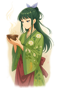 ✨🍵 Maomao Preparando o Chá – Diário de uma Apotecária