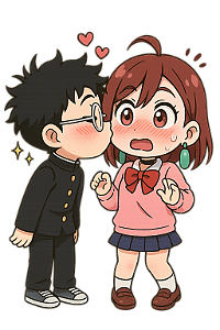 ❤️😂 Okarun Beijando Momo – DanDaDan