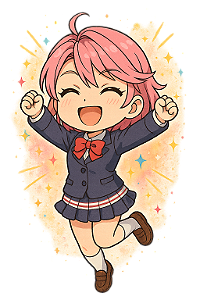 👧✨ Aira Chibi – Coleção DanDaDan
