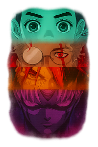 👁️🌈 Olhos – Coleção DanDaDan